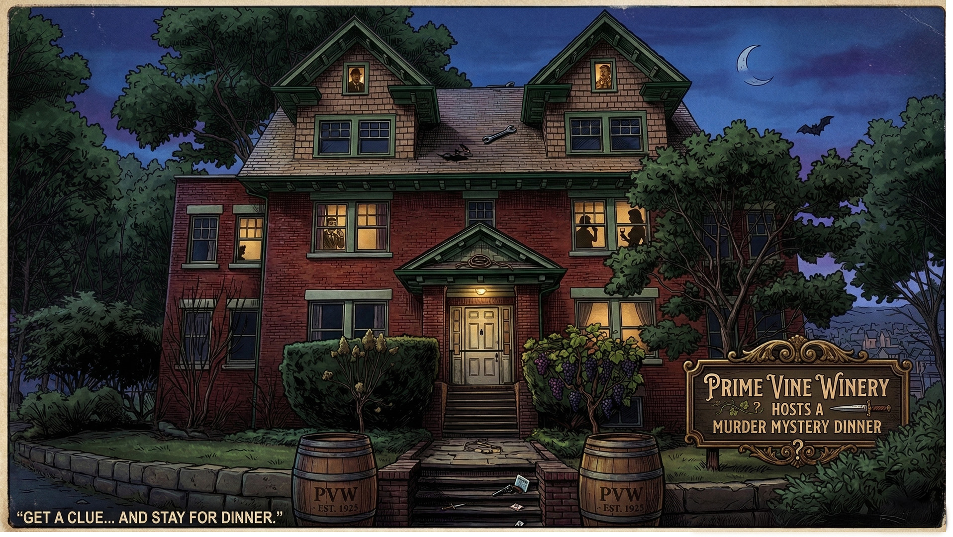 Murder Mystery Dinner at Prime Vine Winery