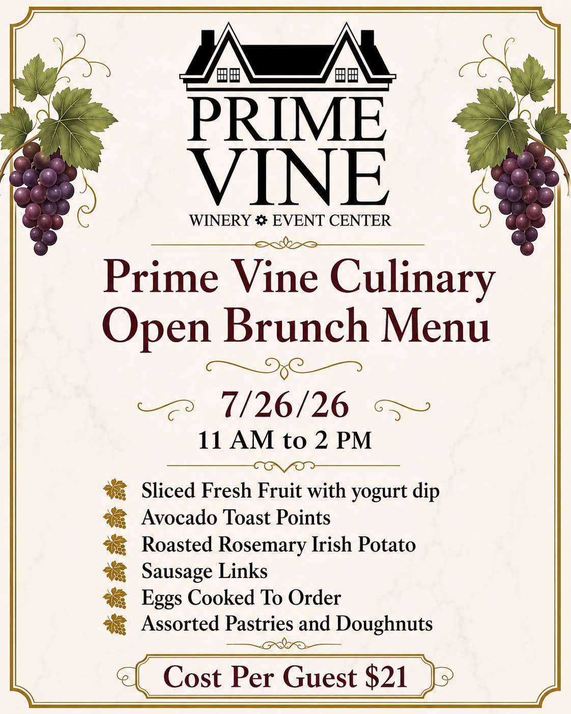 Brunch-Menu-72626 prime vine winery property