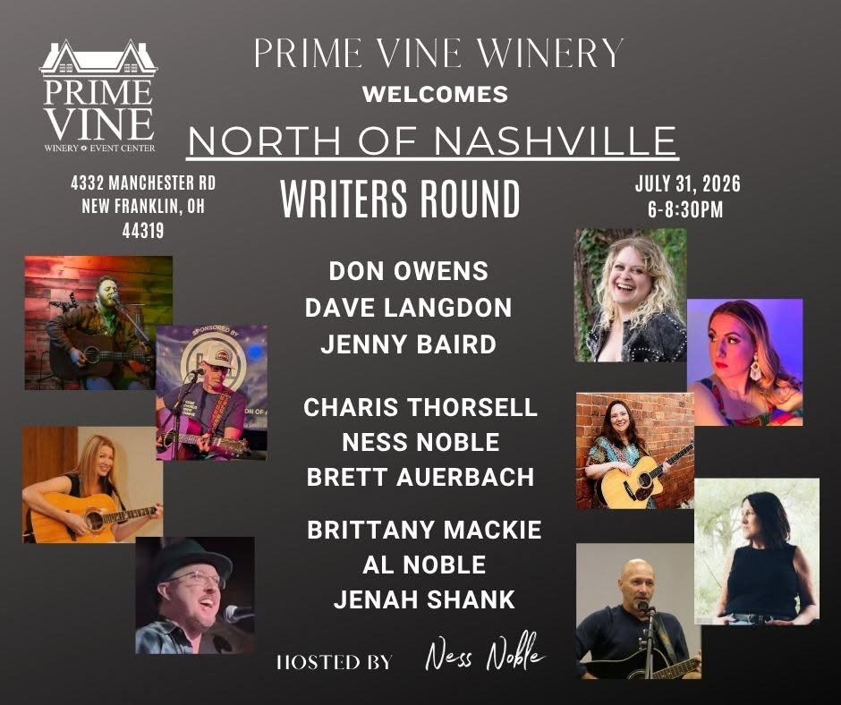 North of Nashville Writers Round at Prime Vine Winery